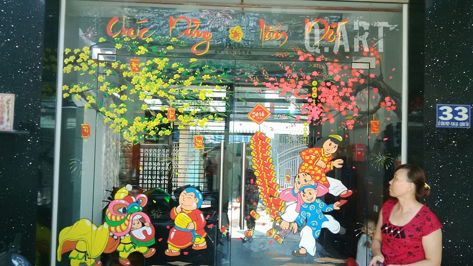 VẼ TRANH TRANG TRÍ NGÀY TẾT