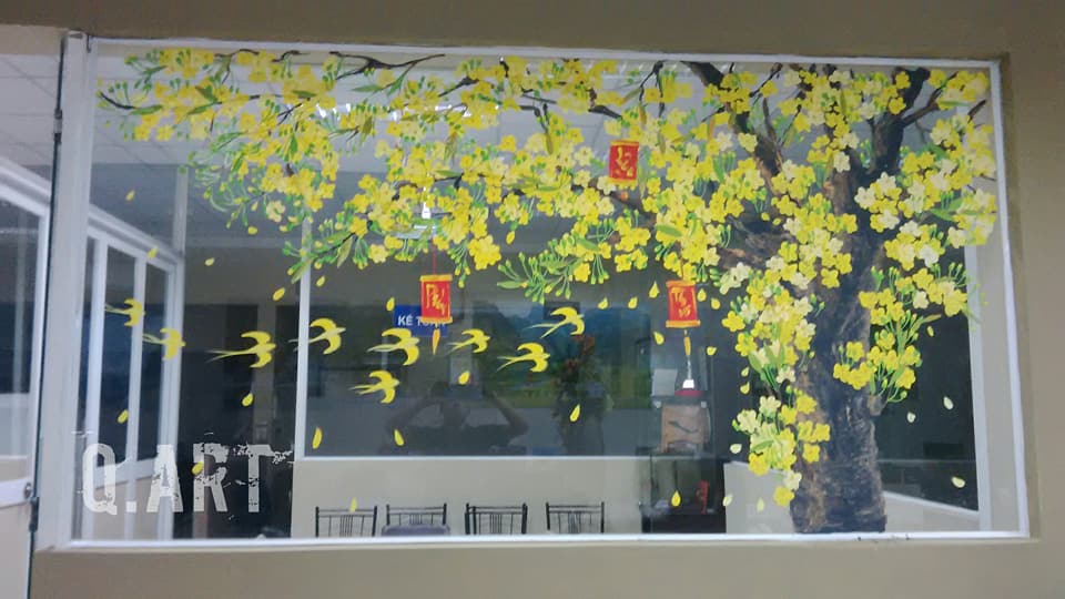 VẼ TRANH TRANG TRÍ NGÀY TẾT